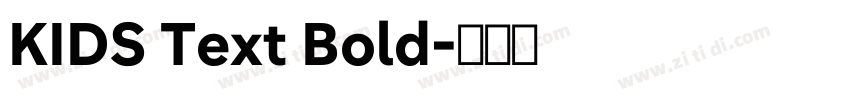 KIDS Text Bold字体转换